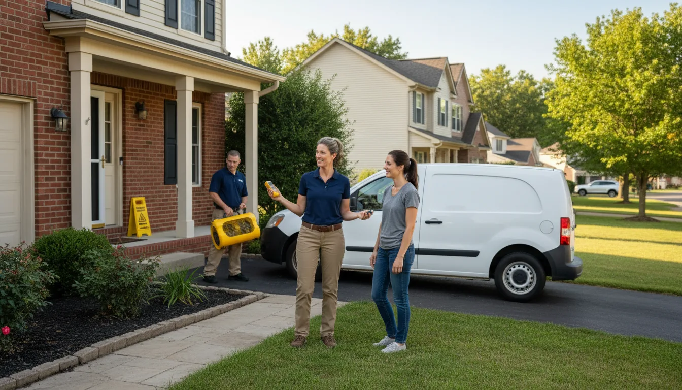 Residential water damage restoration in Monument, OR